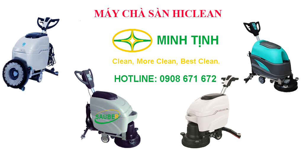 máy chà sàn Hiclean chất lượng cao với hệ thống phân phối toàn quốc