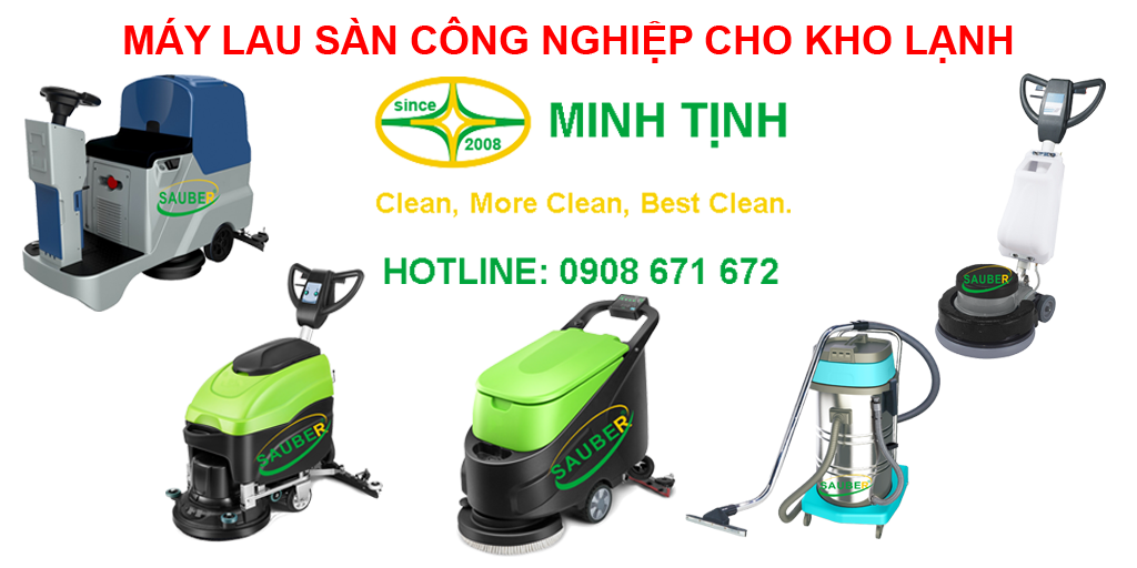 MÁY LAU SÀN CÔNG NGHIỆP CHO KHO LẠNH | MINH TỊNH