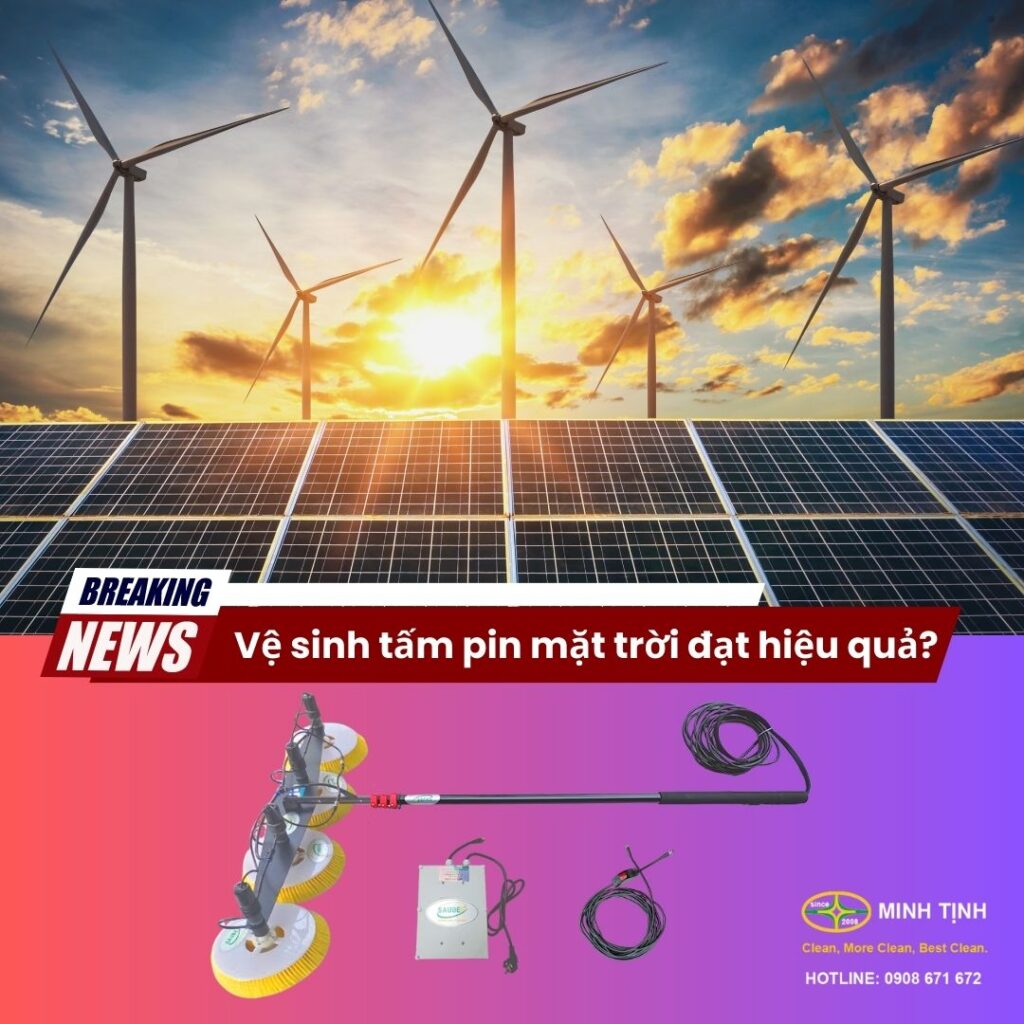 Cách rửa tấm pin mặt trời đạt hiệu quả cao