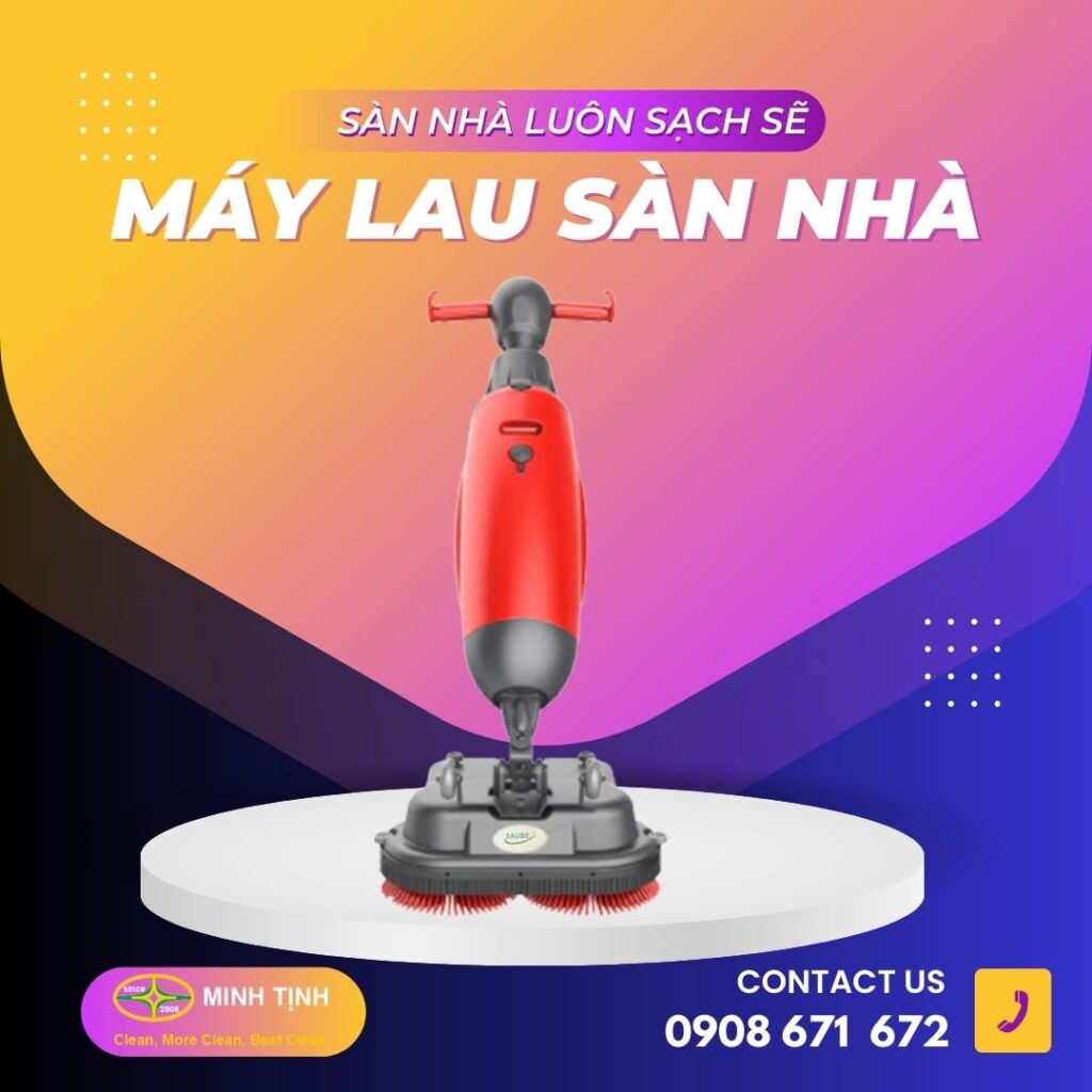 Muốn sàn nhà luôn sạch sẽ hãy dùng máy lau sàn nhà