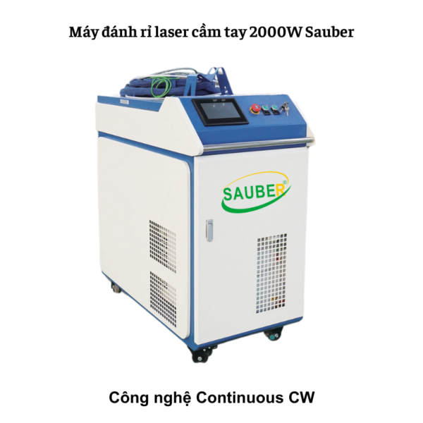 Máy đánh rỉ laser cầm tay 2000W Sauber