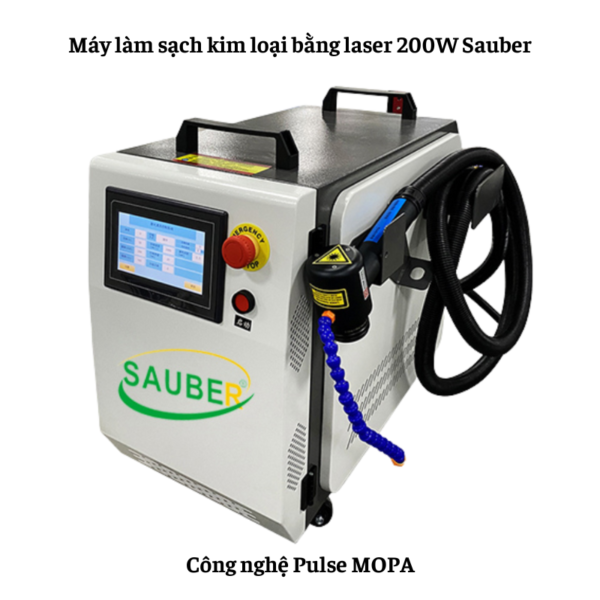 Máy làm sạch kim loại bằng laser 200W Sauber