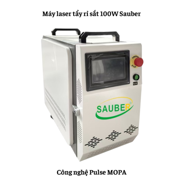 Máy laser tẩy rỉ sắt 100W Sauber